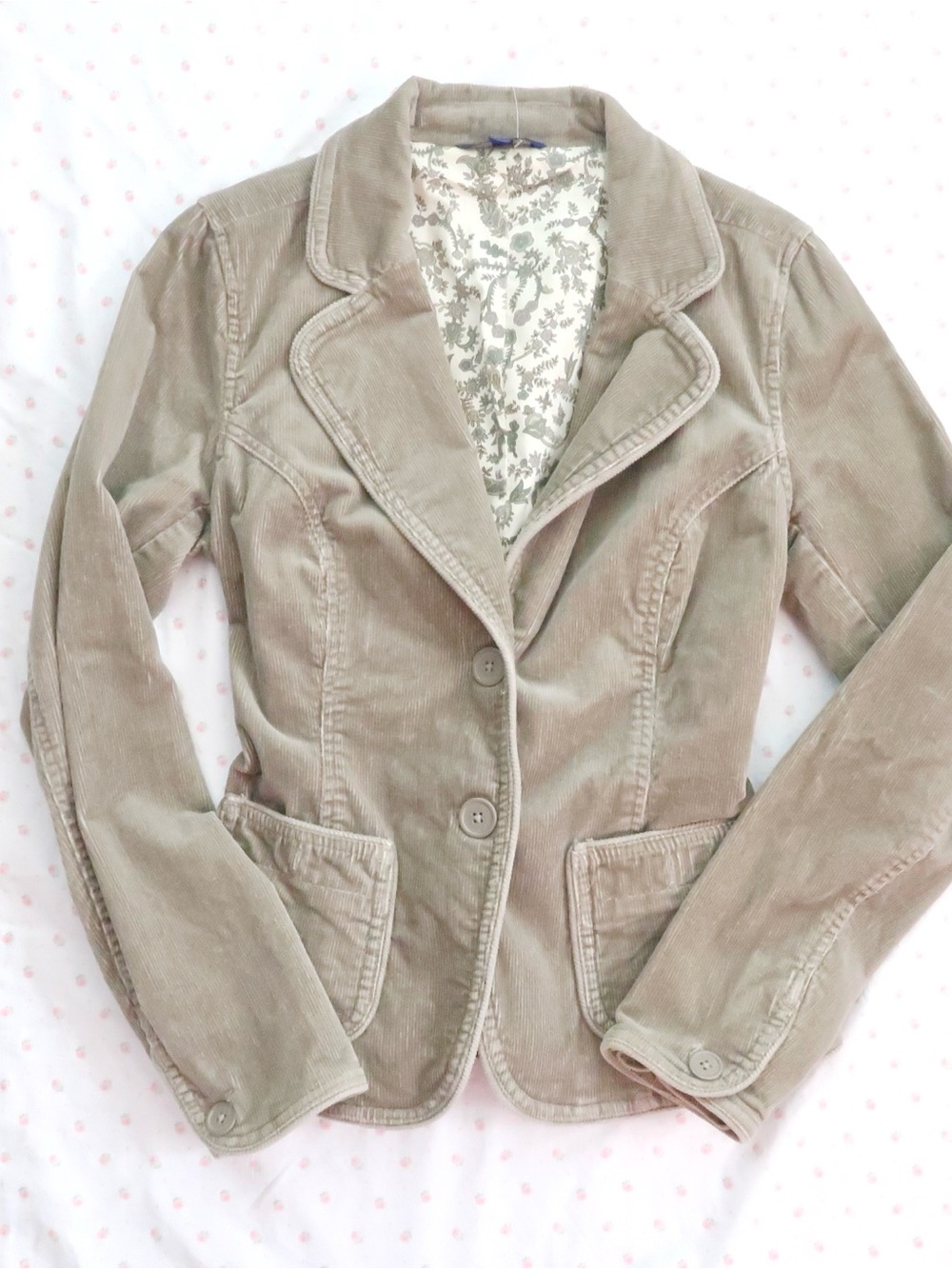 Reitmans Taupe Corduroy Blazer Jacket